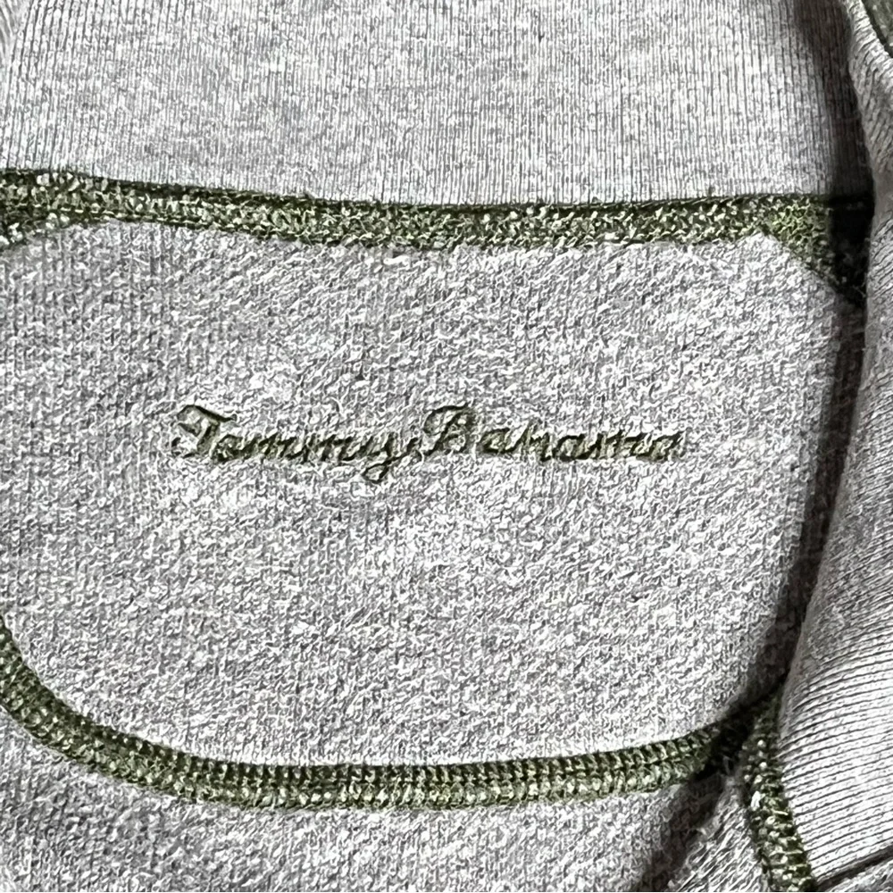 Tommy Bahama Flipsider Full Zip Reversible Sweater Jacket - Size L (Green/Gray) - Picture 5 of 6
